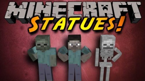 Statues - статуи мобов (1.14.4, 1.12.2, 1.11.2, 1.10.2)