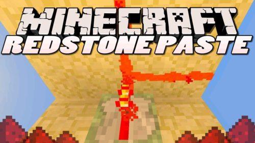 Redstone Paste - липкая редстоун паста (1.12.2, 1.11.2, 1.10.2, 1.9.4)