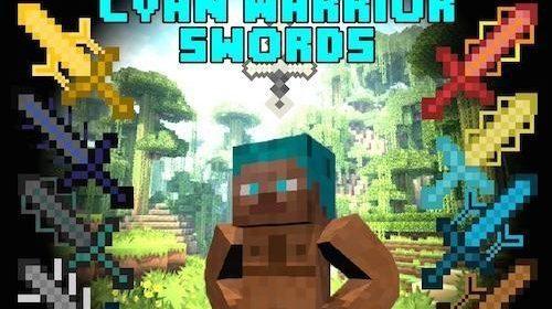 Cyan Warrior Swords - новые виды мечей (1.16.5, 1.15.2, 1.12.2)